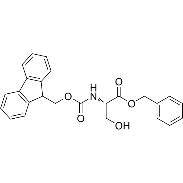 N-[芴甲氧羰基]-L-丝氨酸苄酯结构式