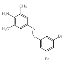 Benzenamine,4-[2-(3,5-dibromophenyl)diazenyl]-2,6-dimethyl-结构式