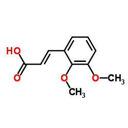 2,3-Dimethoxycinnamic acid structure