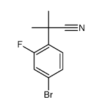 2-(4-溴-2-氟苯基)-2-甲基丙腈结构式
