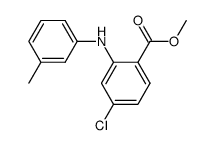 methyl 4-chloro-2-(m-tolylamino)benzoate结构式
