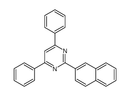 2-naphthalen-2-yl-4,6-diphenylpyrimidine结构式