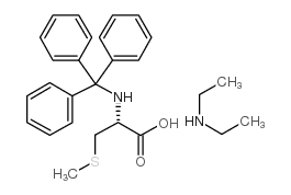三苯甲基-L-蛋氨酸二乙铵盐结构式