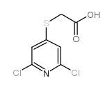 2-[(2,6-二氯-4-吡啶)硫代]乙酸结构式
