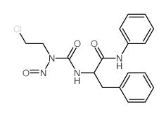 2-[(2-chloroethyl-nitroso-carbamoyl)amino]-N,3-diphenyl-propanamide structure