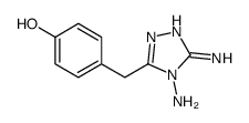 4-[(4,5-diamino-1,2,4-triazol-3-yl)methyl]phenol结构式