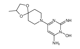 3-hydroxy-2-imino-6-(3-methyl-1,4-dioxa-8-azaspiro[4.5]decan-8-yl)pyrimidin-4-amine结构式