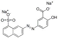 2-羟基-5-[(8-硫-2-萘基)偶氮]苯甲酸钠结构式