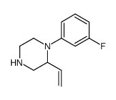 2-ethenyl-1-(3-fluorophenyl)piperazine结构式