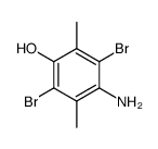 4-amino-2,5-dibromo-3,6-dimethyl-phenol结构式