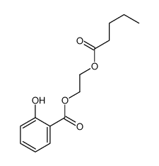 2-pentanoyloxyethyl 2-hydroxybenzoate结构式