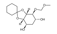 (3aR,4S,5R,7R,7aS)-4-(methoxymethoxy)hexahydrospiro[benzo[d][1,3]dioxole-2,1'-cyclohexane]-5,7-diol Structure