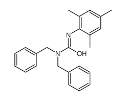 1,1-dibenzyl-3-(2,4,6-trimethylphenyl)urea结构式