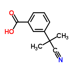 3-(2-Cyanopropan-2-yl)benzoic acid structure