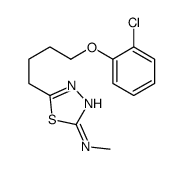 5-[4-(2-chlorophenoxy)butyl]-N-methyl-1,3,4-thiadiazol-2-amine Structure