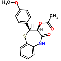 脱[5-(2-二甲基氨基)乙基]地尔硫卓结构式