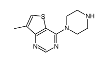 7-Methyl-4-(piperazin-1-yl)thieno[3,2-d]pyrimidine Structure