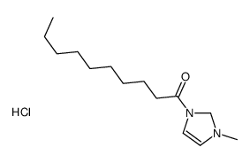 1-(1-methyl-1,2-dihydroimidazol-1-ium-3-yl)decan-1-one,chloride Structure