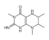 2-amino-3,6,7,8-tetramethyl-6,7-dihydro-5H-pteridin-4-one Structure