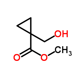 1-(羟甲基)环丙烷甲酸甲酯结构式