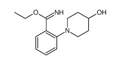 2-(4-hydroxy-piperidin-1-yl)-benzimmidic acid ethyl ester结构式