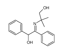 2-[2-Hydroxy-1,2-diphenyl-eth-(Z)-ylideneamino]-2-methyl-propan-1-ol结构式