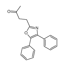 4-(4,5-diphenyl-1,3-oxazol-2-yl)butan-2-one结构式