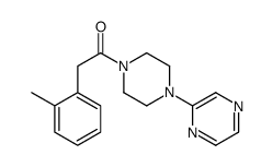 2-(2-methylphenyl)-1-(4-pyrazin-2-ylpiperazin-1-yl)ethanone结构式