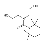 N,N-bis(2-hydroxyethyl)-2,2,6,6-tetramethylpiperidine-1-carboxamide结构式