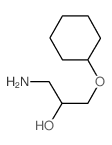 1-氨基-3-环己氧基-2-丙醇结构式