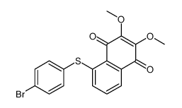 5-(4-bromophenyl)sulfanyl-2,3-dimethoxynaphthalene-1,4-dione Structure