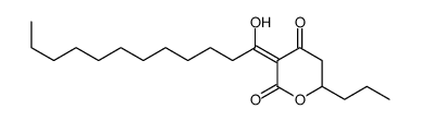 3-(1-hydroxydodecylidene)-6-propyloxane-2,4-dione结构式