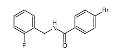 4-Bromo-N-(2-fluorobenzyl)benzamide结构式