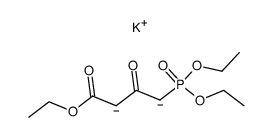 monopotassium mono(1-(diethoxyphosphoryl)-4-ethoxy-2,4-dioxobutane-1,3-diide) Structure