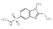 1H-Benzimidazole-5-sulfonamide,N,1-dimethyl-2-(methylthio)- structure