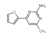 4-(2-呋喃)-6-甲基-2-氨基嘧啶结构式
