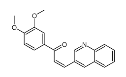 1-(3,4-dimethoxyphenyl)-3-quinolin-3-ylprop-2-en-1-one Structure