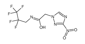 2-(3-nitro-1,2,4-triazol-1-yl)-N-(2,2,3,3,3-pentafluoropropyl)acetamide Structure