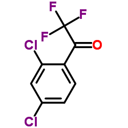 2',4'-二氯-2,2,2-三氟苯乙酮结构式