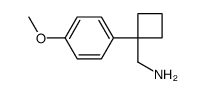 (1-(4-甲氧基苯基)环丁基)甲胺结构式