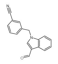 1-(吡啶-3-甲基)-1H-吲哚-3-甲醛结构式