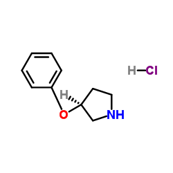(3S)-3-Phenoxypyrrolidine hydrochloride (1:1) Structure