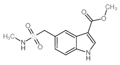 5-甲基磺酰基甲基-1H-吲哚-3-羧酸甲酯结构式