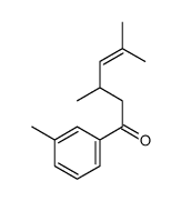 3,5-dimethyl-1-(3-methylphenyl)hex-4-en-1-one Structure