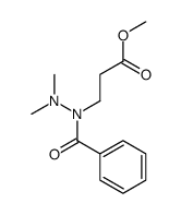 methyl 3-[benzoyl(dimethylamino)amino]propanoate结构式
