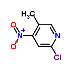 2-氯-5-甲基-4-硝基吡啶结构式