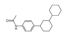 3-<4-Acetamino-phenyl>-dicyclohexyl结构式