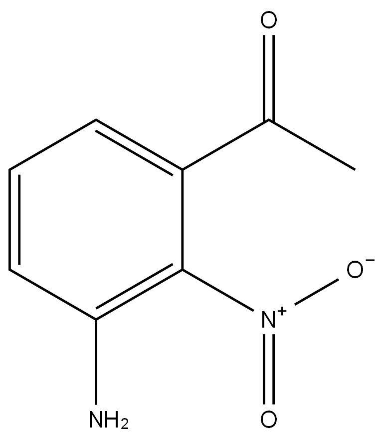 Ethanone, 1-(3-amino-2-nitrophenyl)-结构式