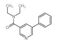3-Pyridinecarboxamide,N,N-diethyl-5-phenyl- Structure