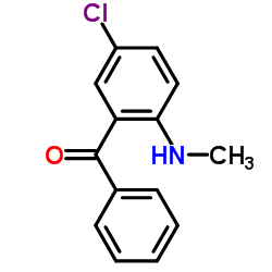 2-甲基氨-5-氯二苯甲酮结构式